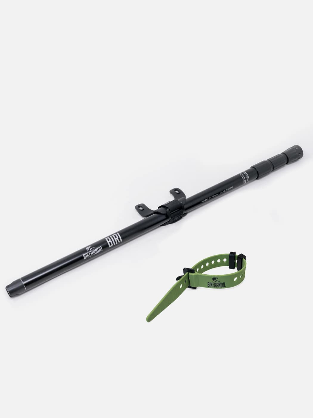 BIRI Advanced supporto telescopico per bicicletta con cinturino di fissaggio per mountain bike, gravel ed e-bike